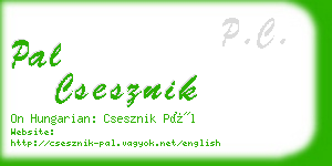 pal csesznik business card